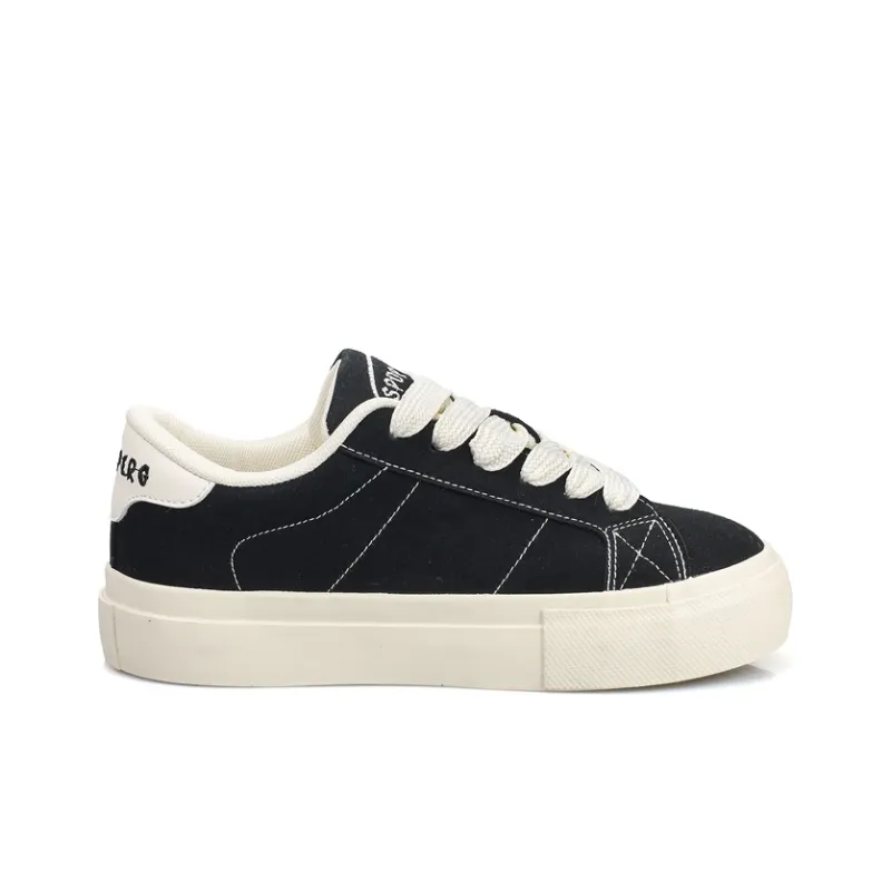 B10CROWN Low Top Canvas Shoes Women's Black-1