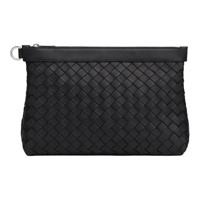 Bottega Veneta Classic Intrecciato Document Case Black-0