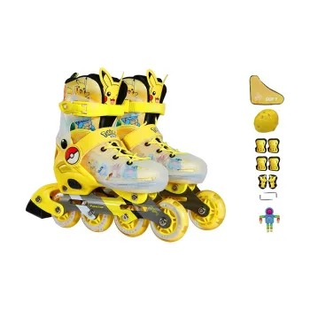 SOFT x BAOKEMENG Inline Skates Unisex 1 Pair Yellow Pink Red Blue