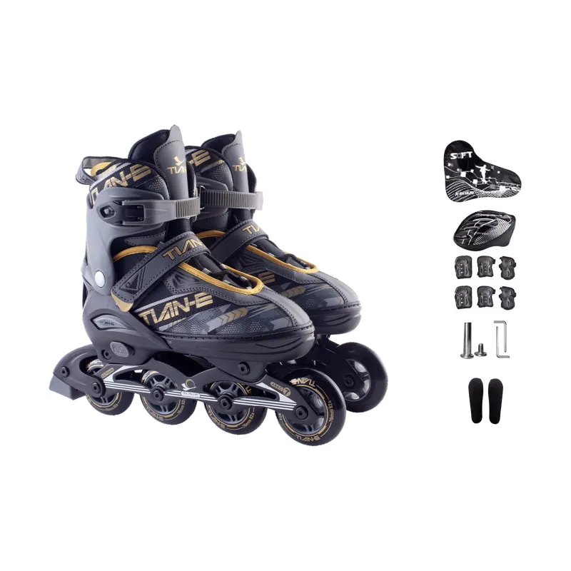 SOFT Inline Skates Alloy Knife Rack Casual Skating Shoes For Beginners Roller Skates Unisex Size Adjustable-0