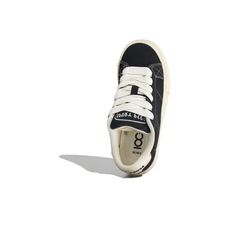 B10CROWN Low Top Canvas Shoes Women's Black-3
