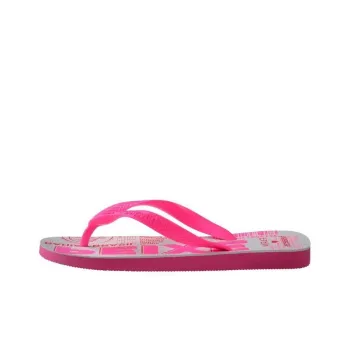 FARM RIO x Havaianas Abrasion Resistant Slip Resistant Flip Flops Women's Gray Pink