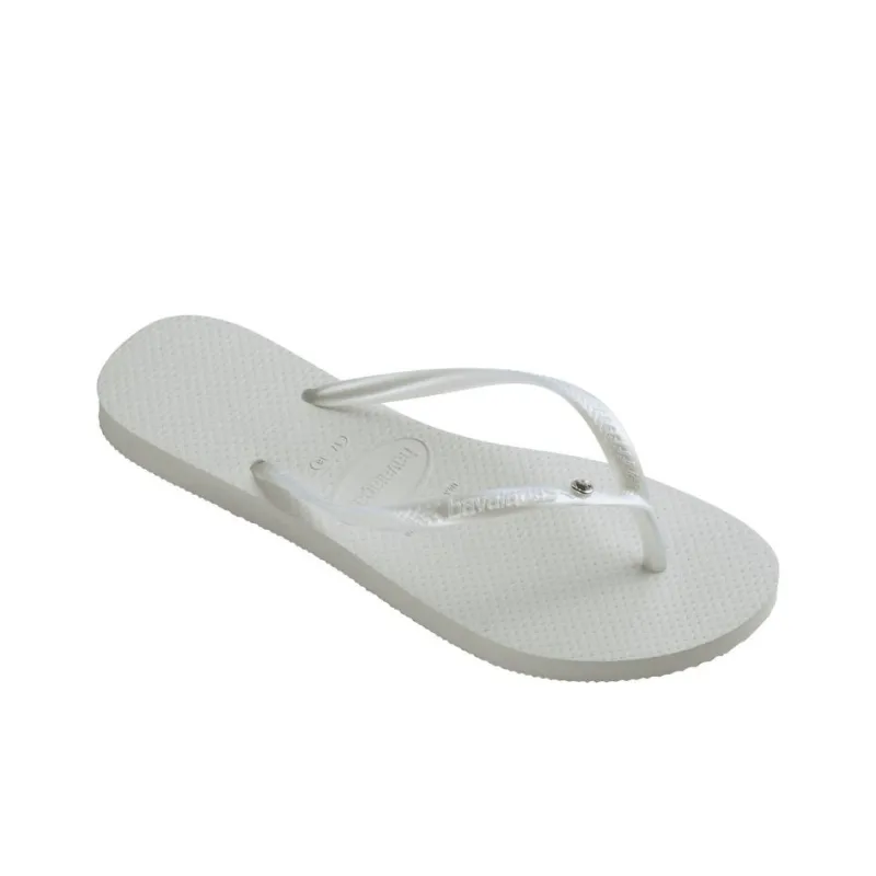 Havaianas Slim Crystal SW II Flip Flops Women's Gray-1
