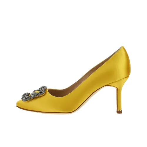 MANOLO BLAHNIK High Heels Women's Yellow