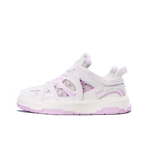 Same way Skateboard Shoes Unisex Low-Top Pink/White