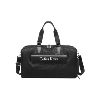 COLINS KEIRS Nylon Fabric Travel Bag Large Size Unisex Black