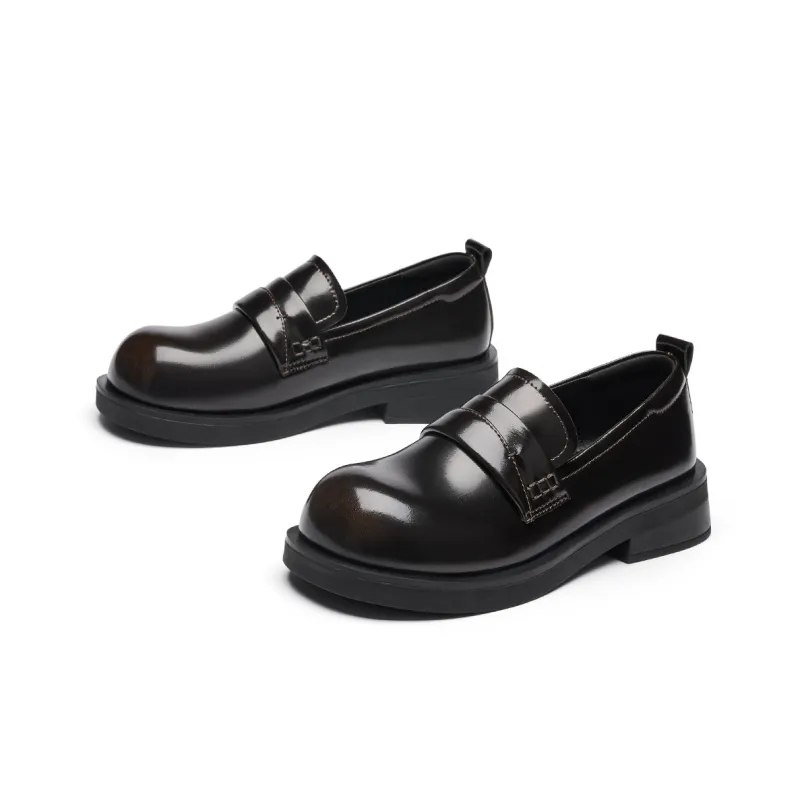 GEMEIQ Loafers 3.6cm Women's Brown-2