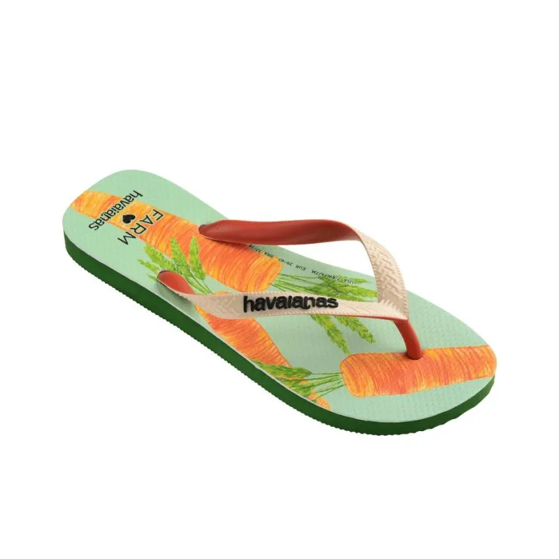 FARM RIO x Havaianas Quiet Quick Dry Flip Flops Women's Green-1