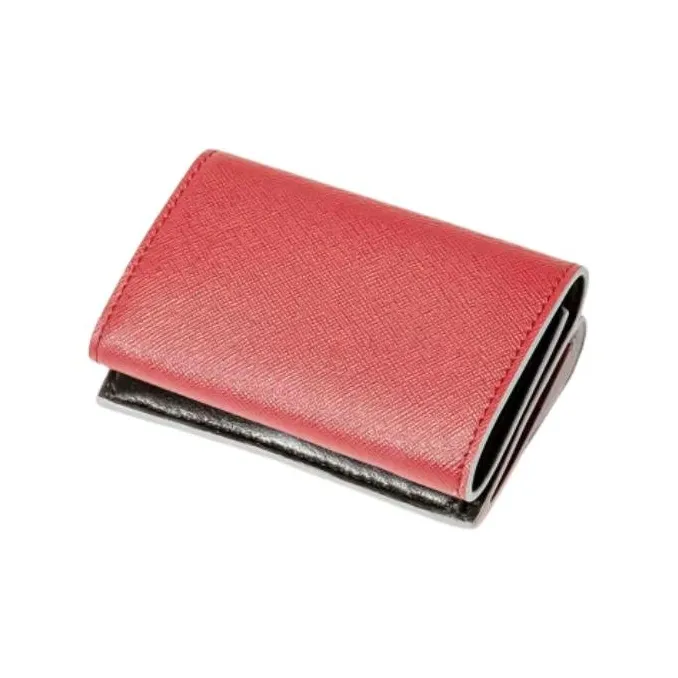 MARNI Cow Leather Wallet Women's White & Pink-3