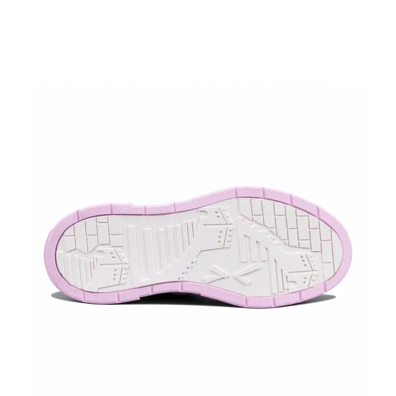 Same Way Out Of The Plug Cushioning Height Increasing Breathable Low Top Skateboard Shoes Unisex Lilac Pink-4