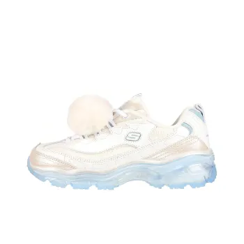 Skechers D'Lites Crystal Let It Snow 'White Light Blue' Women's