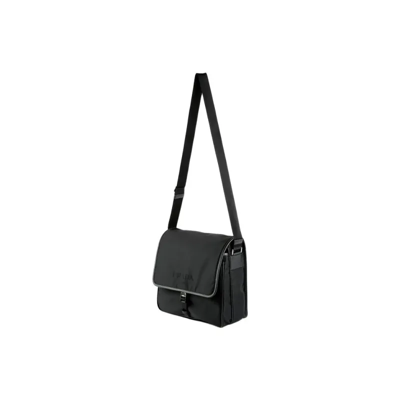 PRADA Nylon Messenger Bag Crossbody Bag Shoulder Bag Men's Black-3
