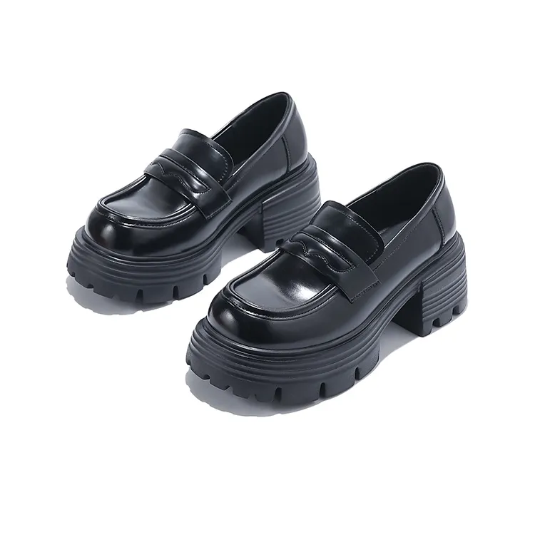 Junjali Loafers Women's Black/Beige-4