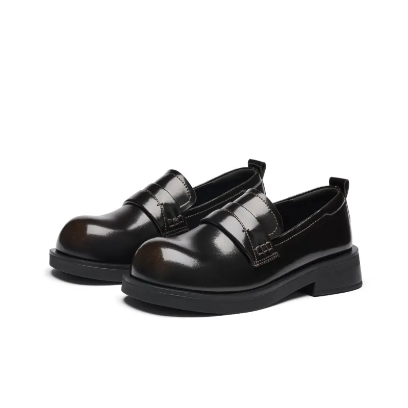 GEMEIQ Loafers 3.6cm Women's Brown-1