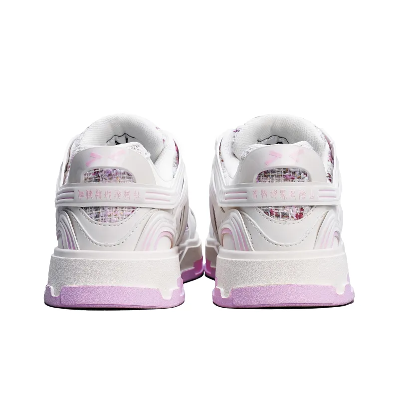 Same Way Out Of The Plug Cushioning Height Increasing Breathable Low Top Skateboard Shoes Unisex Lilac Pink-3