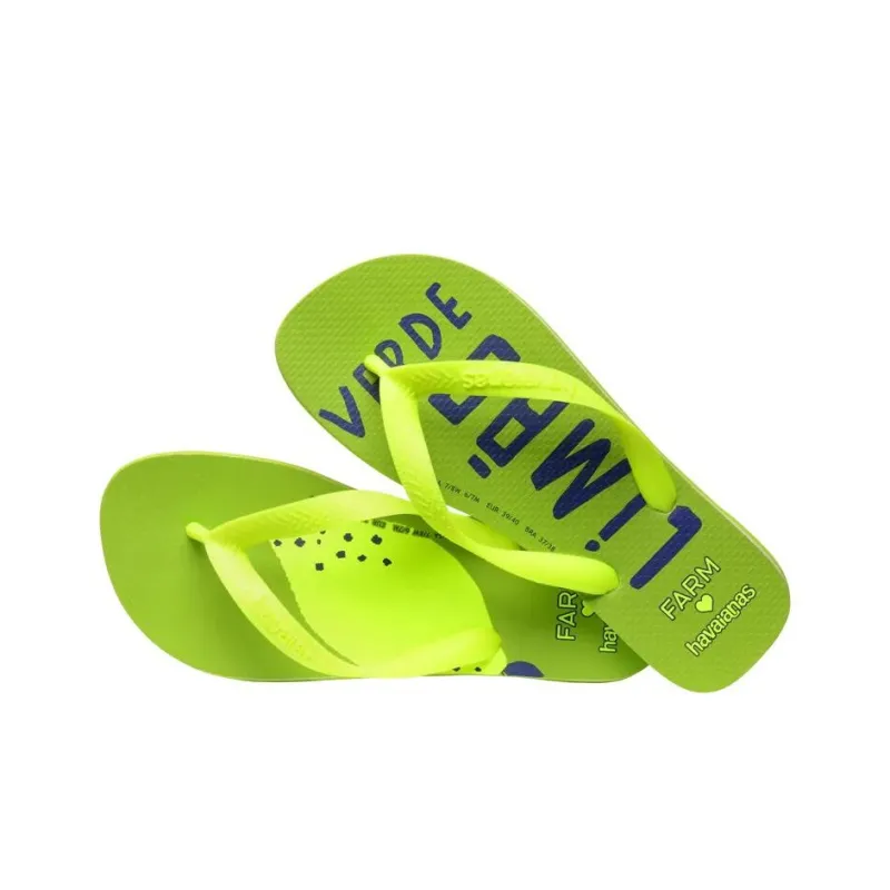 FARM RIO x Havaianas Flip Flops Women's Green-2