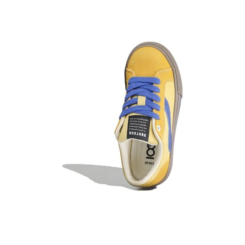 B10CROWN Low Top Skateboard Shoes Women's Yellow-3