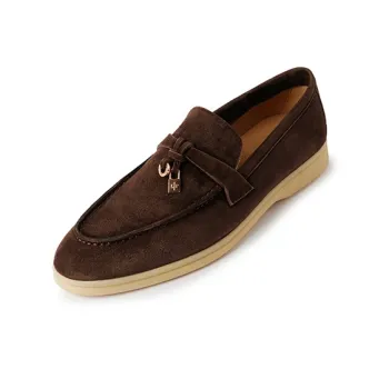 AIQINISHA Loafers Women's Apricot, Gray