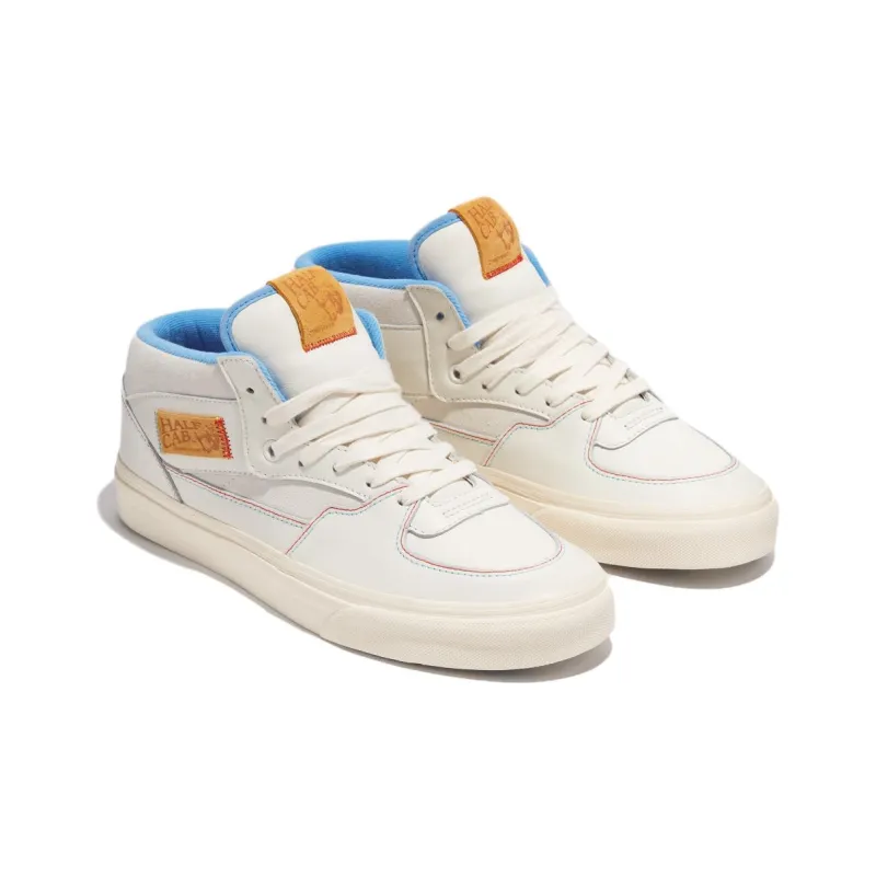 IAB STUDIO x Vans Slip Resistant Mid Top Skateboard Shoes Unisex White Brown-2