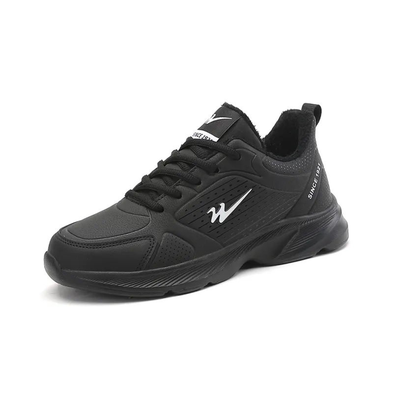 Binary Slip Resistant, Abrasion Resistant, Thermal Low Top Running Shoes Women's Black-1