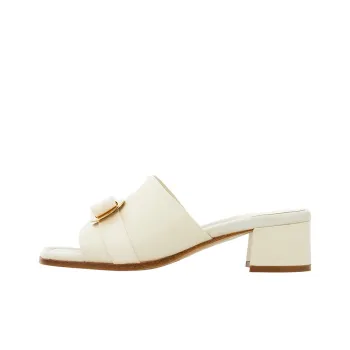 FERRAGAMO Vara Odor Resistant Slide Slippers Women's White