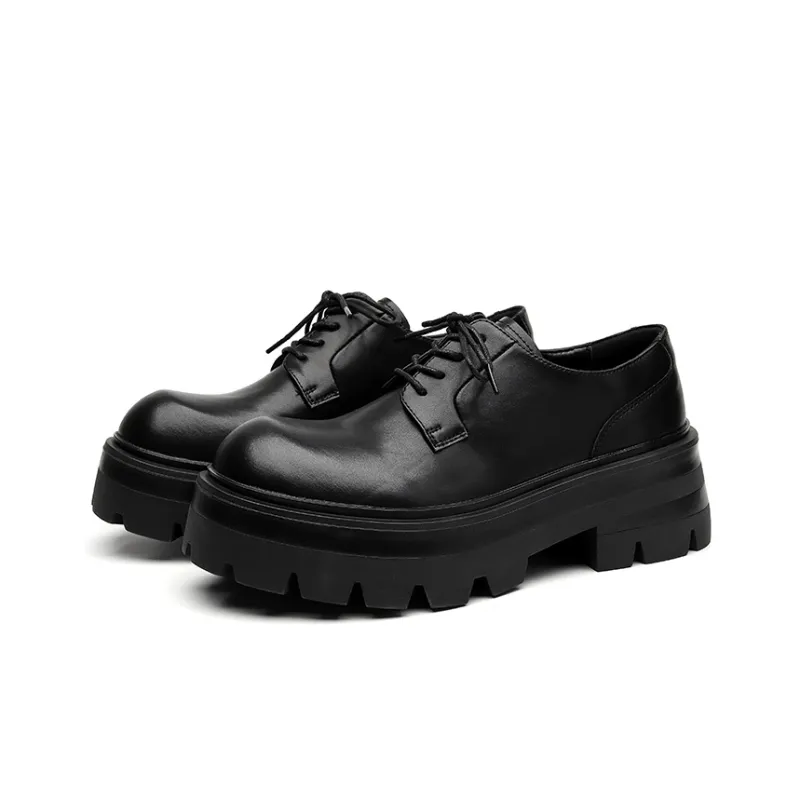 Chi Wolf Derby Shoes Casual Leather Shoes Unisex-1