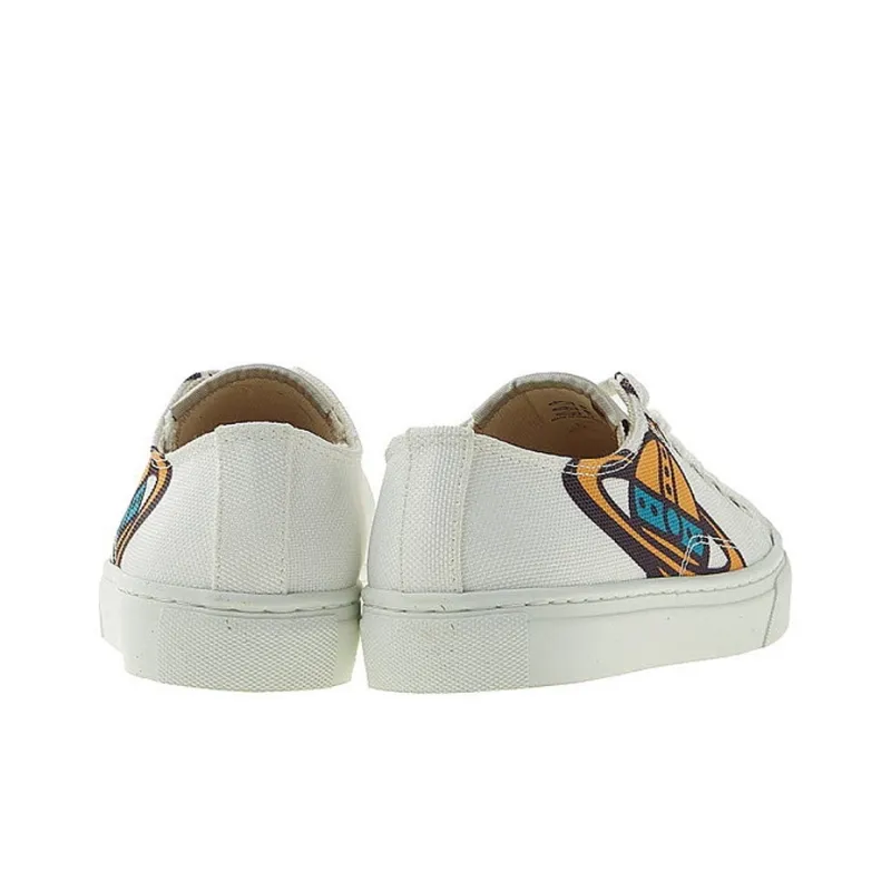 Vivienne Westwood Low Top Skateboard Shoes Women's White-4