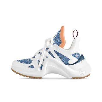 LOUIS VUITTON Archlight 1.0 Low Top Casual Shoes Women's White Blue