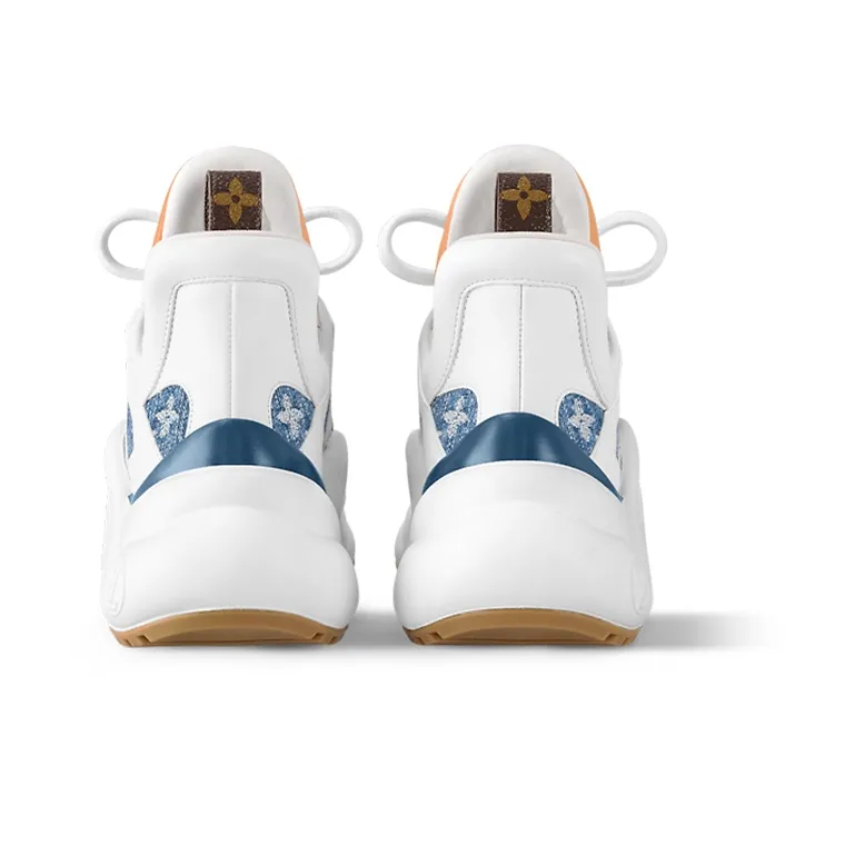 LOUIS VUITTON Archlight Low Top Casual Shoes Women's White Blue-4