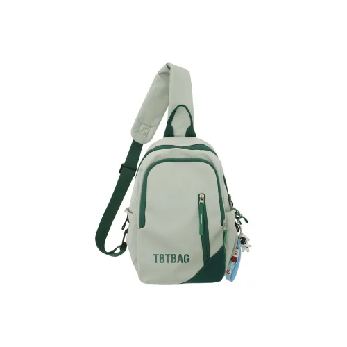 Deli Bear Nylon Sling Bag Regular Unisex Green/White/Black