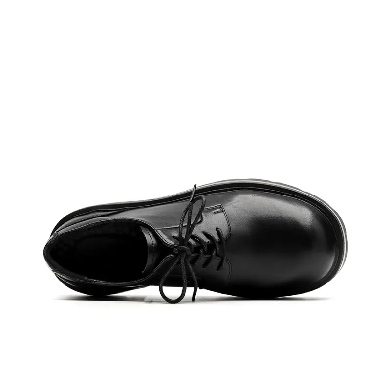 Chi Wolf Derby Shoes Casual Leather Shoes Unisex-2