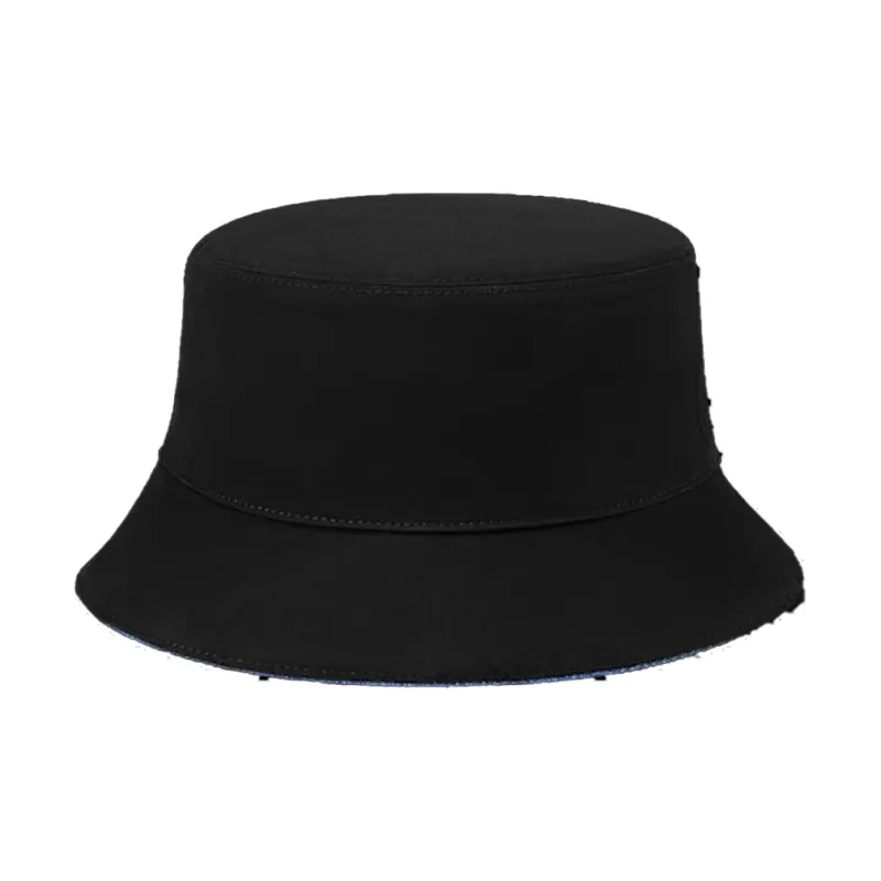 LOUIS VUITTON Cotton Bucket Hats Unisex Black/Blue-2