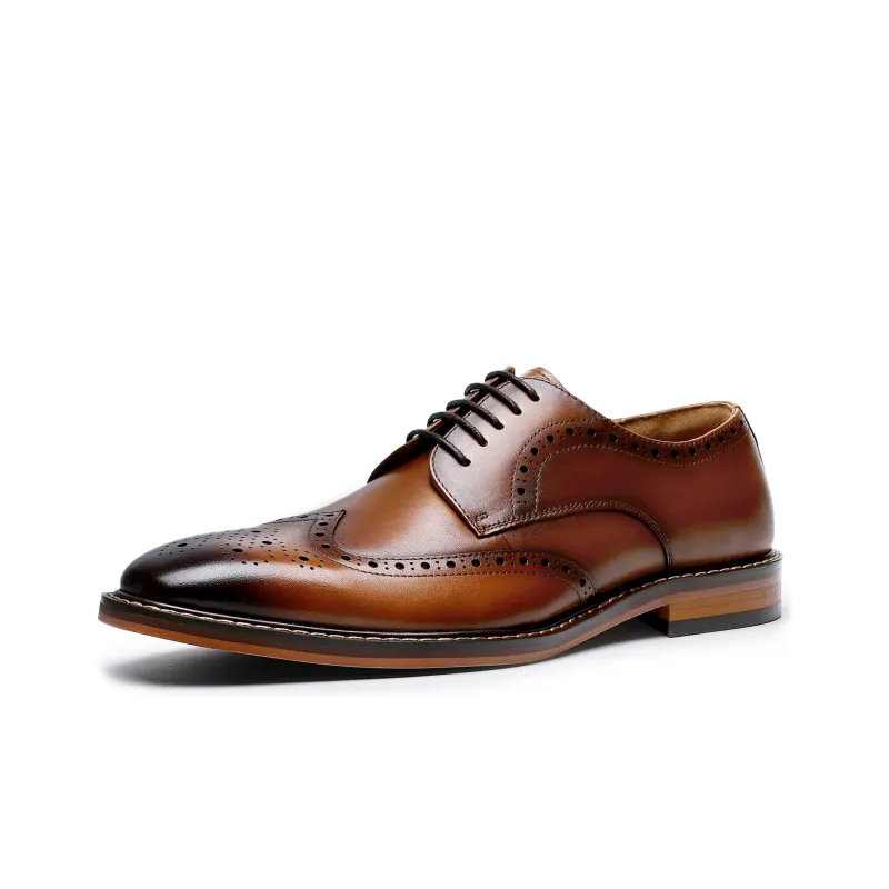 Dolcara Dress Shoes Men's Brown-1