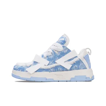 Same Way Eye Catching Bag Cushioning Height Increasing Low Top Skateboard Shoes Unisex Blue