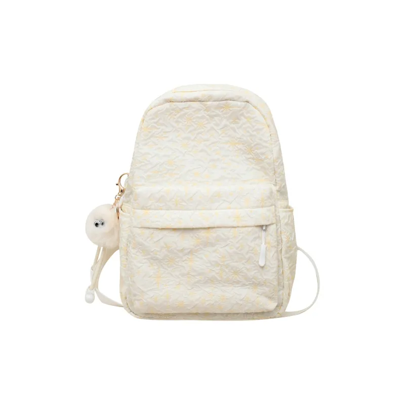 Deli Bear Nylon Mommy Bag Backpack Regular Women's Gray/Green/Pink/Yellow-6