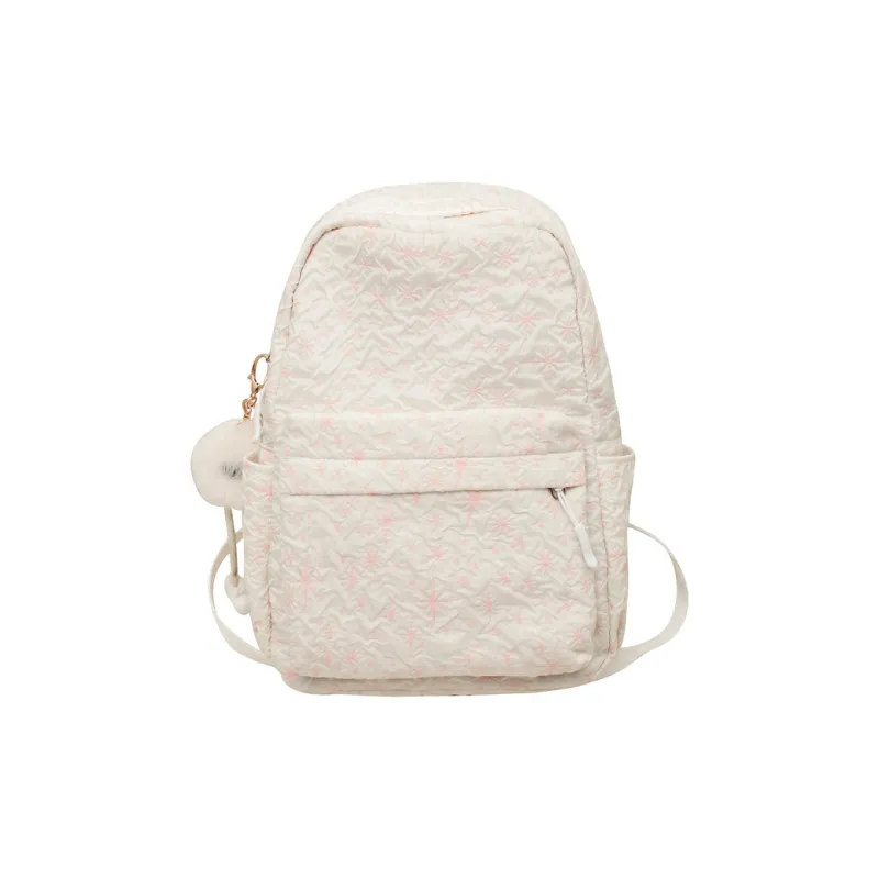 Deli Bear Nylon Mommy Bag Backpack Regular Women's Gray/Green/Pink/Yellow-11