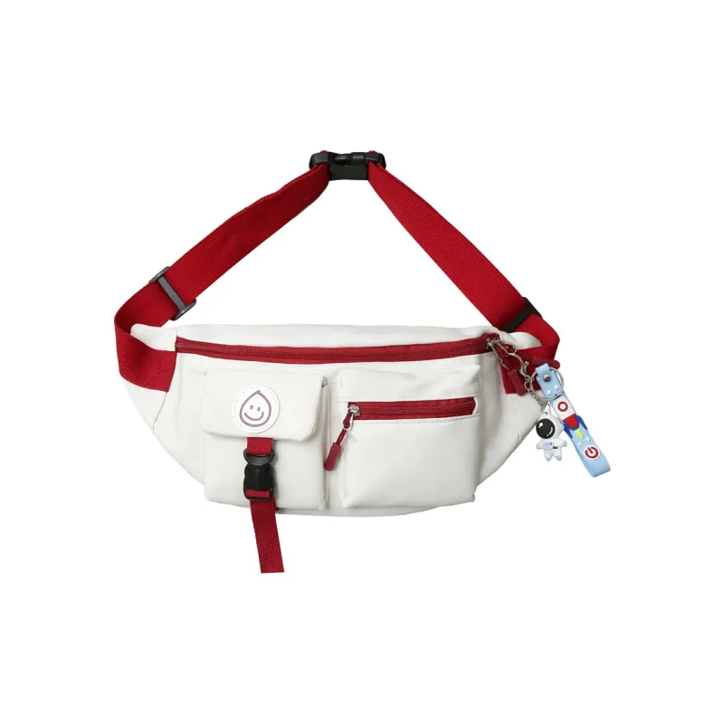Deli Bear Nylon Sling Bag Regular Unisex White Red/White Blue/Black-0