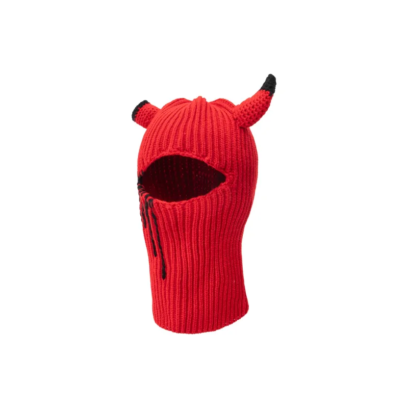 BAIJUAN Acrylic Bullhorn Hat, Knitted Cap Unisex-5