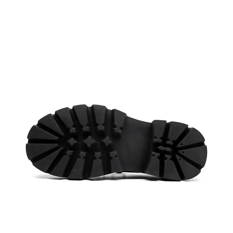 Chi Wolf Derby Shoes Casual Leather Shoes Unisex-4