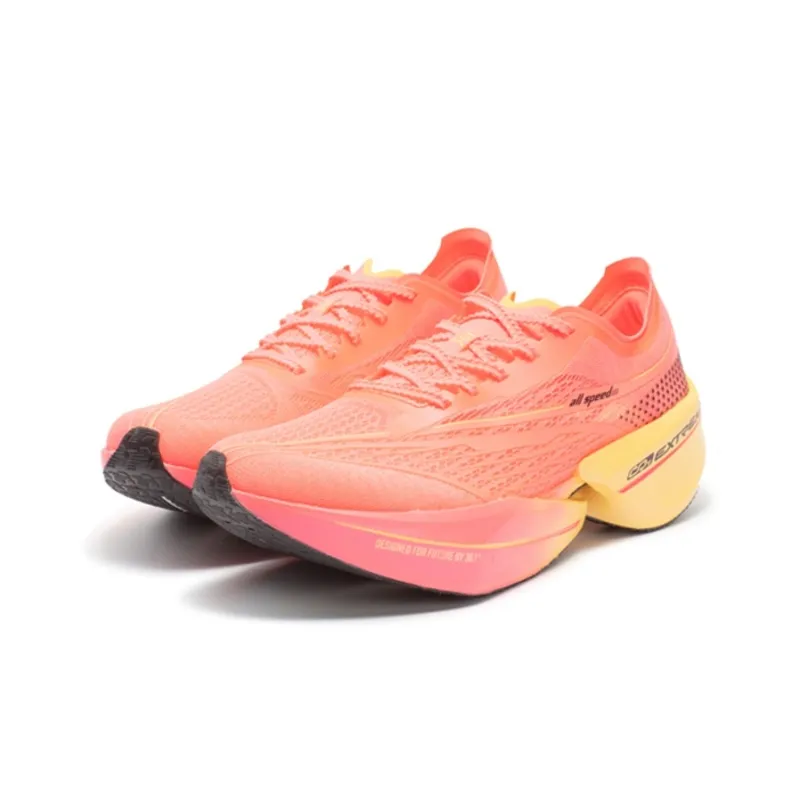 361° Flying Future 1.5 Running Shoes Unisex Low Top Fluorescent Begonia Pink/Cheese Yellow-2