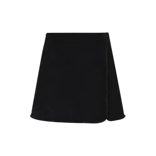 YESWOMEN Casual Short Skirts Women's Black Fringe Skort