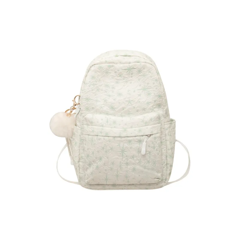 Deli Bear Nylon Mommy Bag Backpack Regular Women's Gray/Green/Pink/Yellow-4