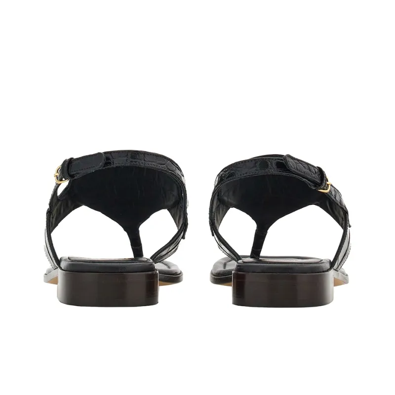 FERRAGAMO Gancini-buckle Leather Sandals-3