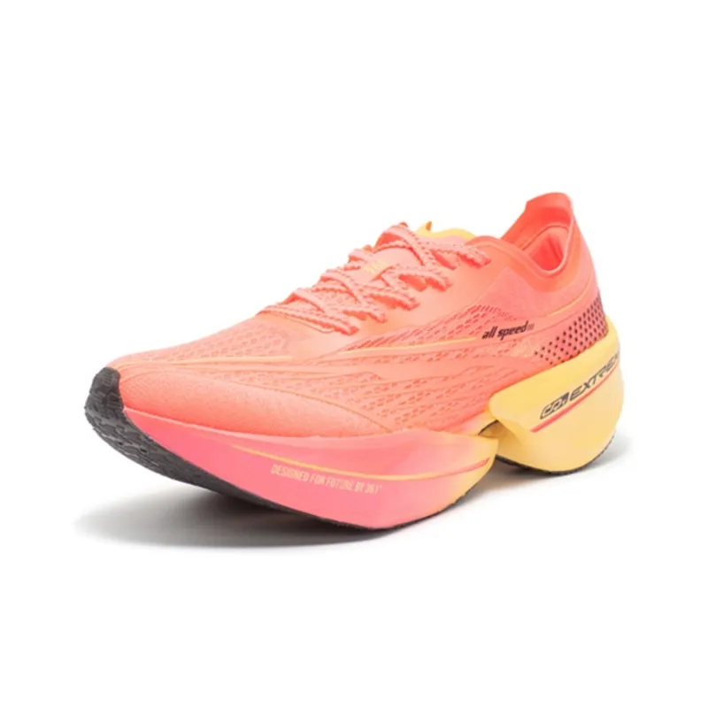 361° Flying Future 1.5 Running Shoes Unisex Low Top Fluorescent Begonia Pink/Cheese Yellow-1