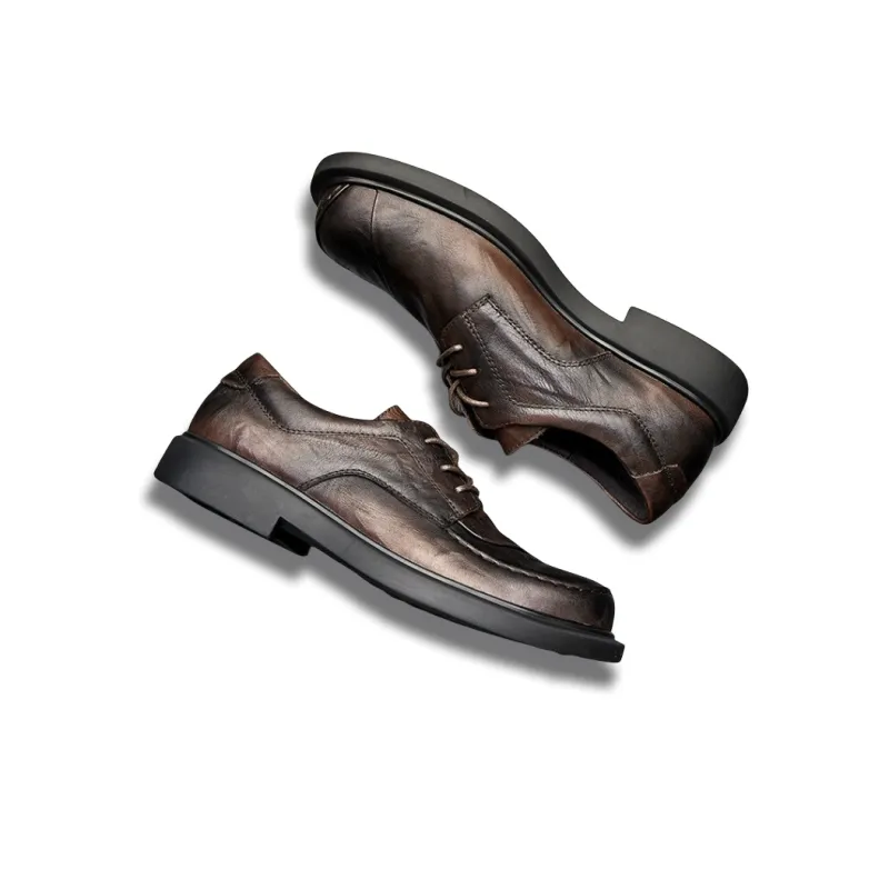 Brounvanm Men's Casual Shoes Men Low Top Coffee-3