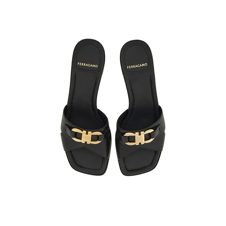 FERRAGAMO Gancini Leather Mules-2