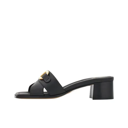 FERRAGAMO Gancini Leather Mules