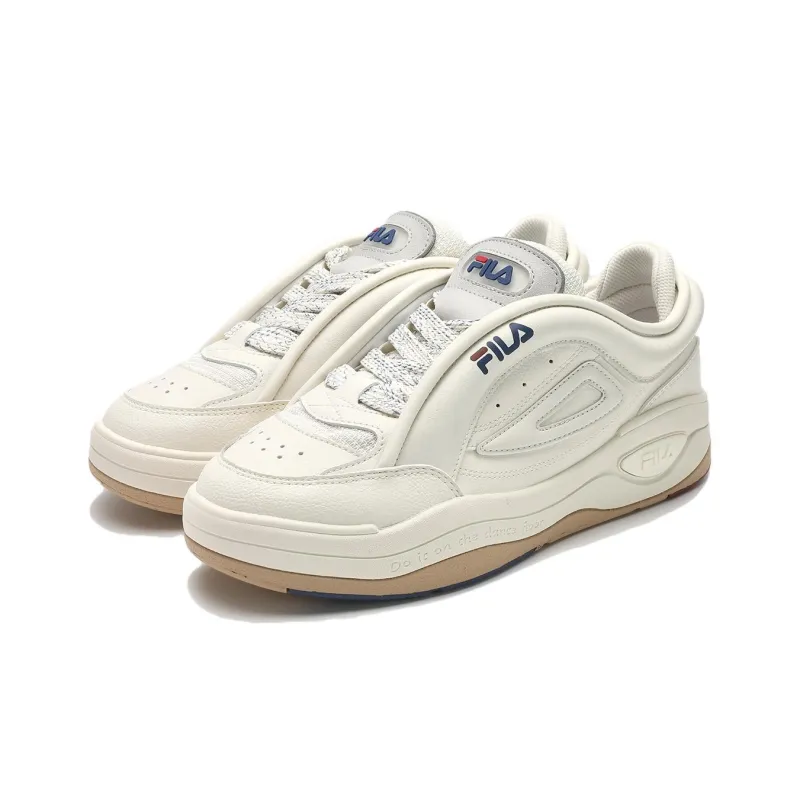 FILA MIX 2 Low Top Skateboard Shoes Men's Milk White-1