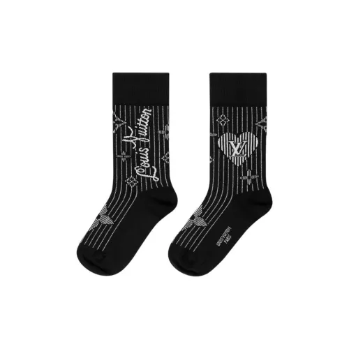 LOUIS VUITTON Unisex Mid-Calf Socks