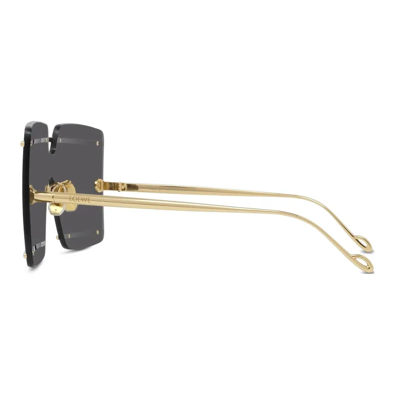 LOEWE Irregular Shape Sunglasses Men's Gold-2